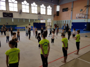 المركز الجماهيري بيافا يُنظم لقاءً رياضياً لمتدربات الجمباز الفني 